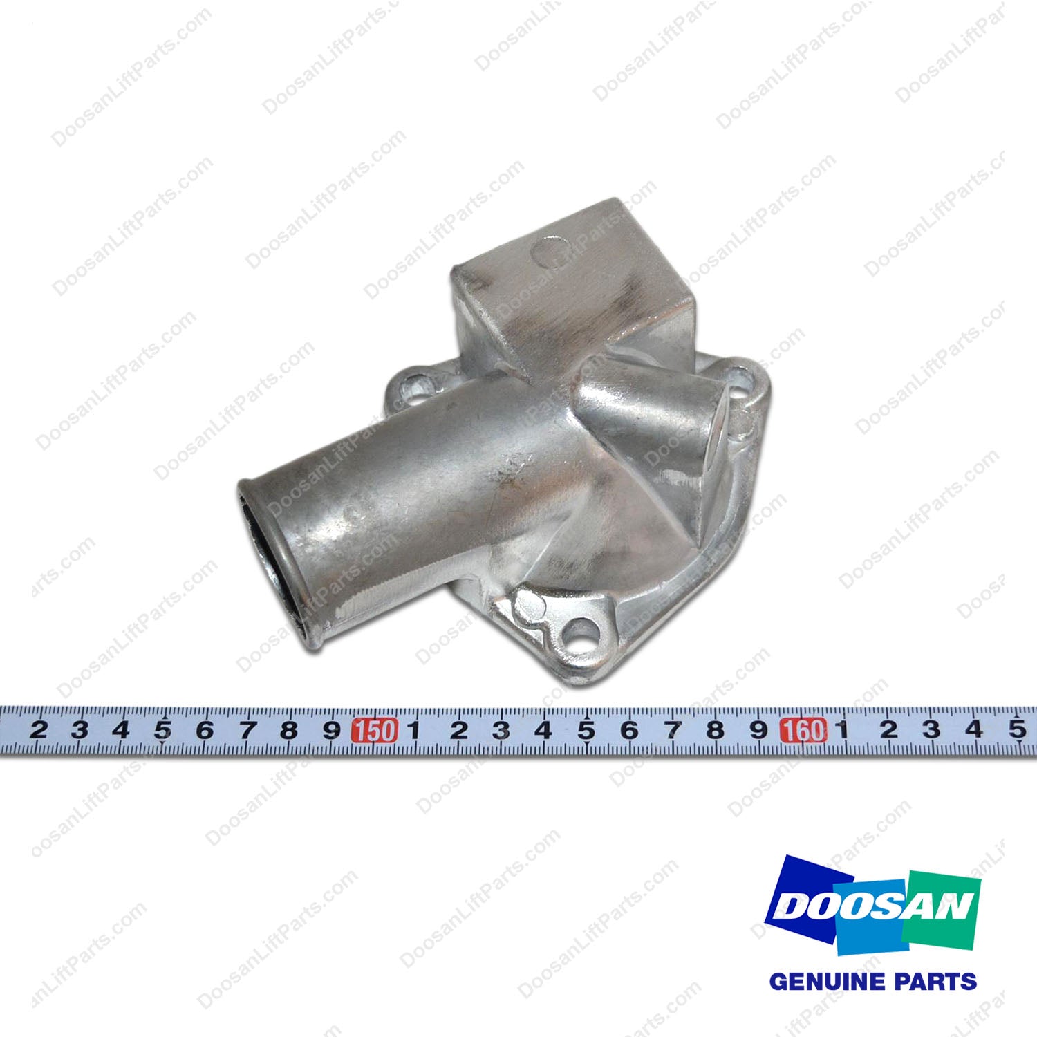 Pipe,Water Outlet;thermostat - Doosan Forklift Part 65.06405-0023