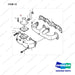 65.08202-5036 INLET EXHAUST MANIFOLD - full parts diagram, item 12 marked - genuine Doosan / Bobcat forklift part