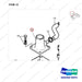 65.08202-5036 INLET EXHAUST MANIFOLD - parts diagram, item 12 shown - genuine Doosan / Bobcat forklift part