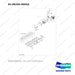 65.08204-0004A INTAKE MANIFOLD - full parts diagram, item 1-9 marked - genuine Doosan / Bobcat forklift part