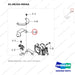 65.08204-0004A INTAKE MANIFOLD - parts diagram, item 1-9 shown - genuine Doosan / Bobcat forklift part