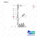 65.11108-0010S INJECTION PUMP - parts diagram, item 14 shown - genuine Doosan / Bobcat forklift part