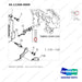 65.11308-0009 ENGINE CONTROL - parts diagram, item 17 shown - genuine Doosan / Bobcat forklift part