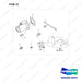 65.19102-0041 ELECTRICAL DEVICES - full parts diagram, item 10 marked - genuine Doosan / Bobcat forklift part