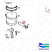 65.54104-0006 AIR COMPRESSOR COMPONENTS - parts diagram, item 20 shown - genuine Doosan / Bobcat forklift part