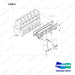 65.90001-6007A COOLER,ENGINE OIL - full parts diagram, item 9 marked - genuine Doosan / Bobcat forklift part