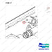 65.90201-0049 INTAKE & EXHAUST MANIFOLD - parts diagram, item 17 shown - genuine Doosan / Bobcat forklift part