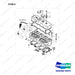 65.90302-0033 CYLINDER HEAD AND COVER - full parts diagram, item 6 marked - genuine Doosan / Bobcat forklift part