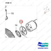 65.90720-0099 TIMING SYSTEM - parts diagram, item 13 shown - genuine Doosan / Bobcat forklift part