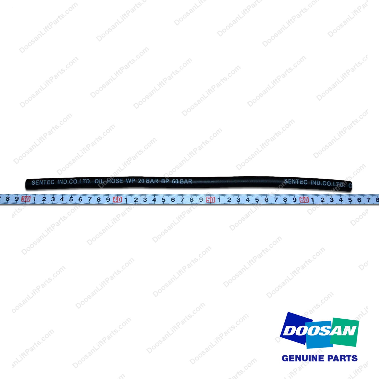 Hose,Rubber;for Fuel Return - Doosan Forklift Part 65.96301-0176