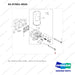 65.97601-0045 OIL FILTER & FUEL FILTER - full parts diagram, item 4 marked - genuine Doosan / Bobcat forklift part