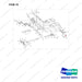 650-20001 Fork frame ass’y for 84” single - full parts diagram, item 19 marked - genuine Doosan / Bobcat forklift part