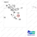 650-20001 Fork frame ass’y for 84” single - parts diagram, item 19 shown - genuine Doosan / Bobcat forklift part