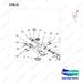 650-20005 Tiller Arm Assy - parts diagram, item 22 shown - genuine Doosan / Bobcat forklift part