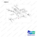650-20019 Fork Frame Assy For 93” Tandem - full parts diagram, item 12 marked - genuine Doosan / Bobcat forklift part