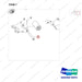 650-20024 Single Roller, Support Wheel, DR (URE) - parts diagram, item 7 shown - genuine Doosan / Bobcat forklift part