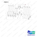 660-20080 Axles And Bolts Cold Store - full parts diagram, item 13 marked - genuine Doosan / Bobcat forklift part