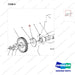676178 CAMSHAFT GP - parts diagram, item 9 shown - genuine Doosan / Bobcat forklift part