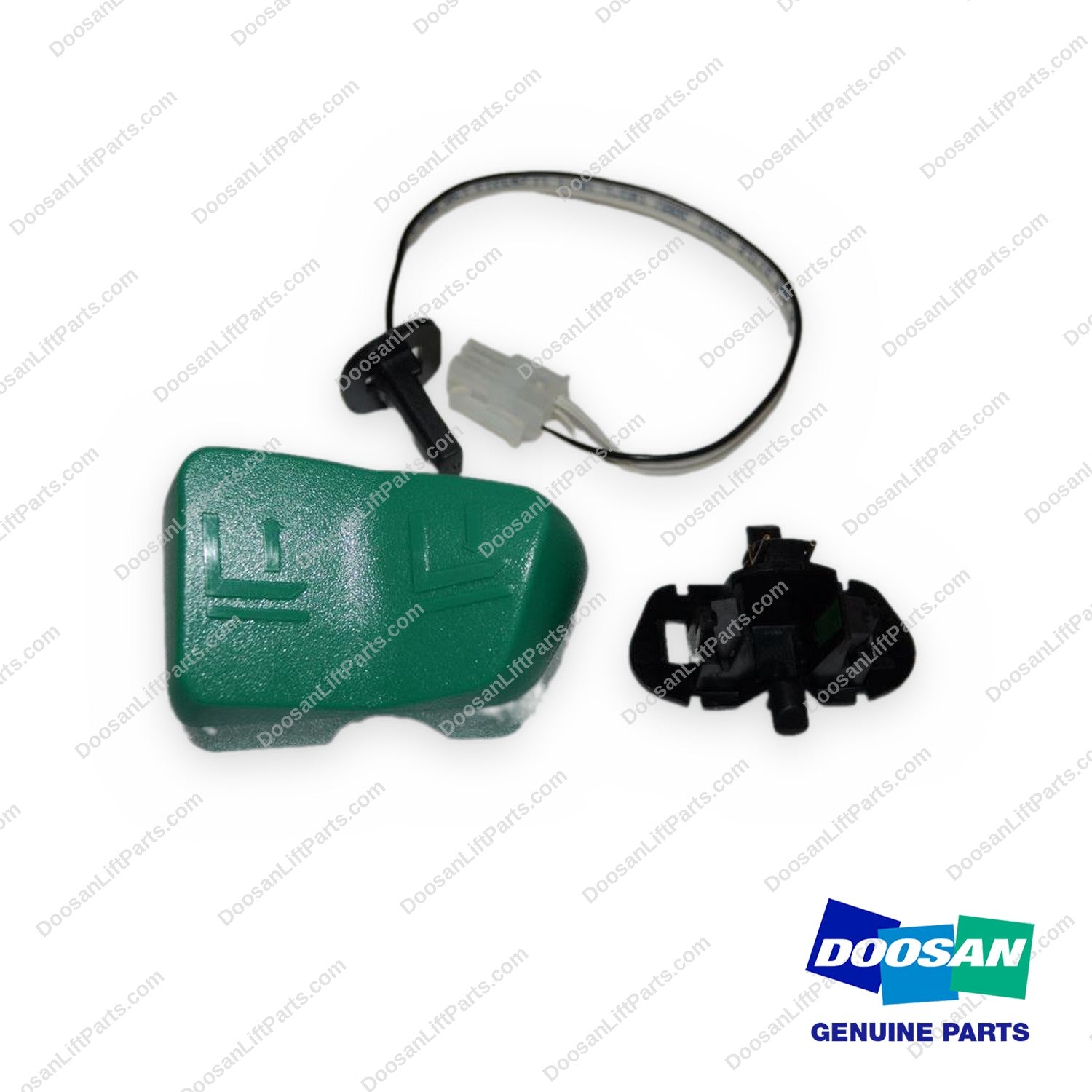 680-10124-01 - Rts Seasaw Top Low Green RI Button - OEM Doosan Daewoo Bobcat