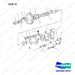 7C2787 PUMP GP-WATER - full parts diagram, item 16 marked - genuine Doosan / Bobcat forklift part
