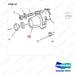 7C2787 PUMP GP-WATER - parts diagram, item 16 shown - genuine Doosan / Bobcat forklift part