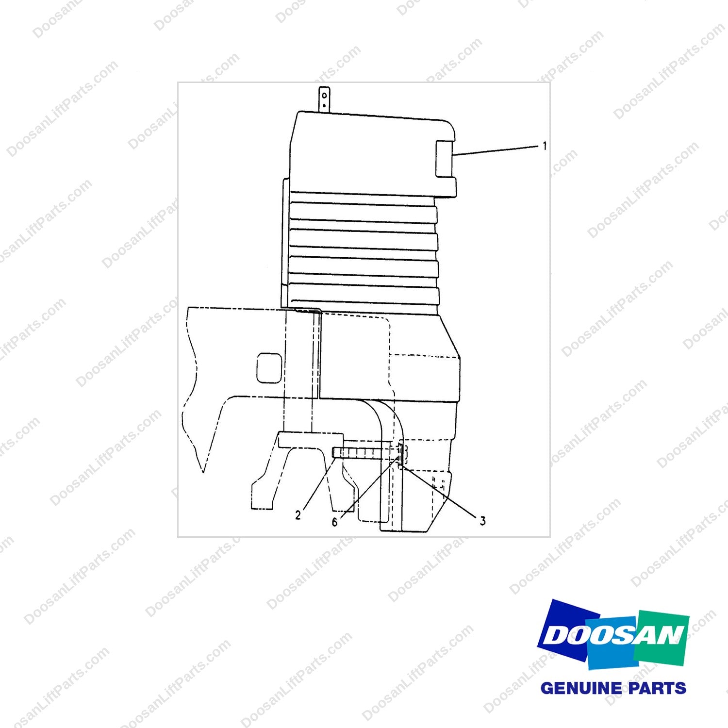 7X2476 COUNTER WEIGHT GP(2.5TON) - full parts diagram - genuine Doosan / Bobcat forklift part