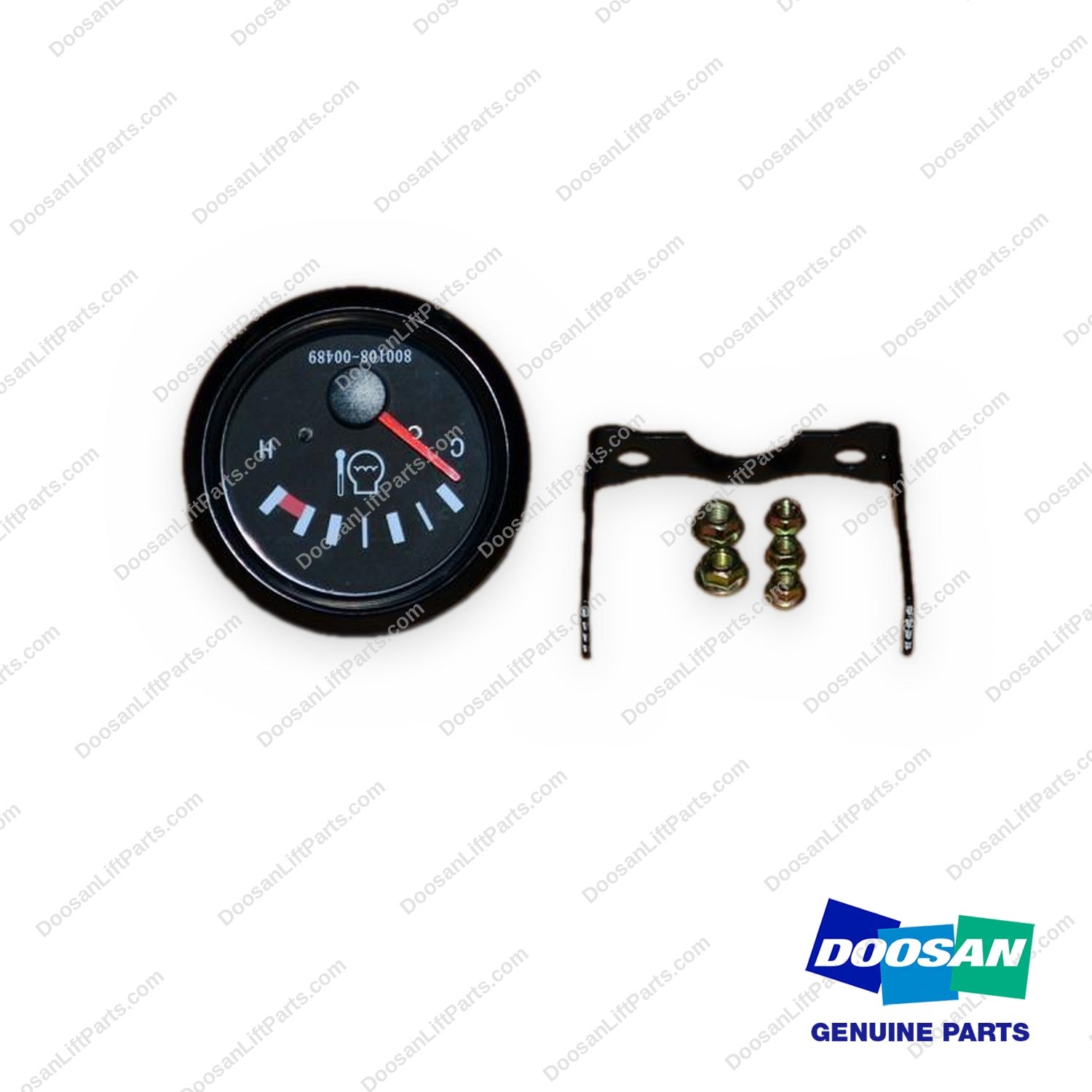 800108-00489 - 24V (110-140) Water Temp Gauge Assembly - OEM Doosan Daewoo Bobcat