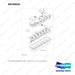 89CM830 CYLINDER HEAD COVER - full parts diagram, item 1-5 marked - genuine Doosan / Bobcat forklift part