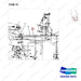 8Q2215 LINES GP-MAST OPERATING-CMC(2/2) - parts diagram, item 15 shown - genuine Doosan / Bobcat forklift part