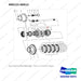 900122-00013 AXLE ASSY,DRIVE;ODB,D160 - full parts diagram, item 12 marked - genuine Doosan / Bobcat forklift part