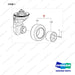 900141-00082 Drive Wheel Mounting Gp - Rubber - Non Marking - full parts diagram, item 1 marked - genuine Doosan / Bobcat forklift part