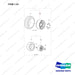 900141-00950 TIRE ARRANGEMENT;PL,WIDE,20/25 - full parts diagram, item 1-01 marked - genuine Doosan / Bobcat forklift part