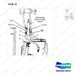 909846 LINES GP-POWER TRAIN OIL - parts diagram, item 19 shown - genuine Doosan / Bobcat forklift part