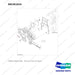 90CM1025 TIMING GEAR CASE - full parts diagram, item 4 marked - genuine Doosan / Bobcat forklift part