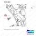 90CM1025 TIMING GEAR CASE - parts diagram, item 4 shown - genuine Doosan / Bobcat forklift part
