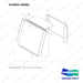 910801-00065 GLASS;GROUP - full parts diagram, item 4 marked - genuine Doosan / Bobcat forklift part
