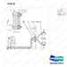 923207 LINES GP-POWER STEERING - parts diagram, item 26 shown - genuine Doosan / Bobcat forklift part