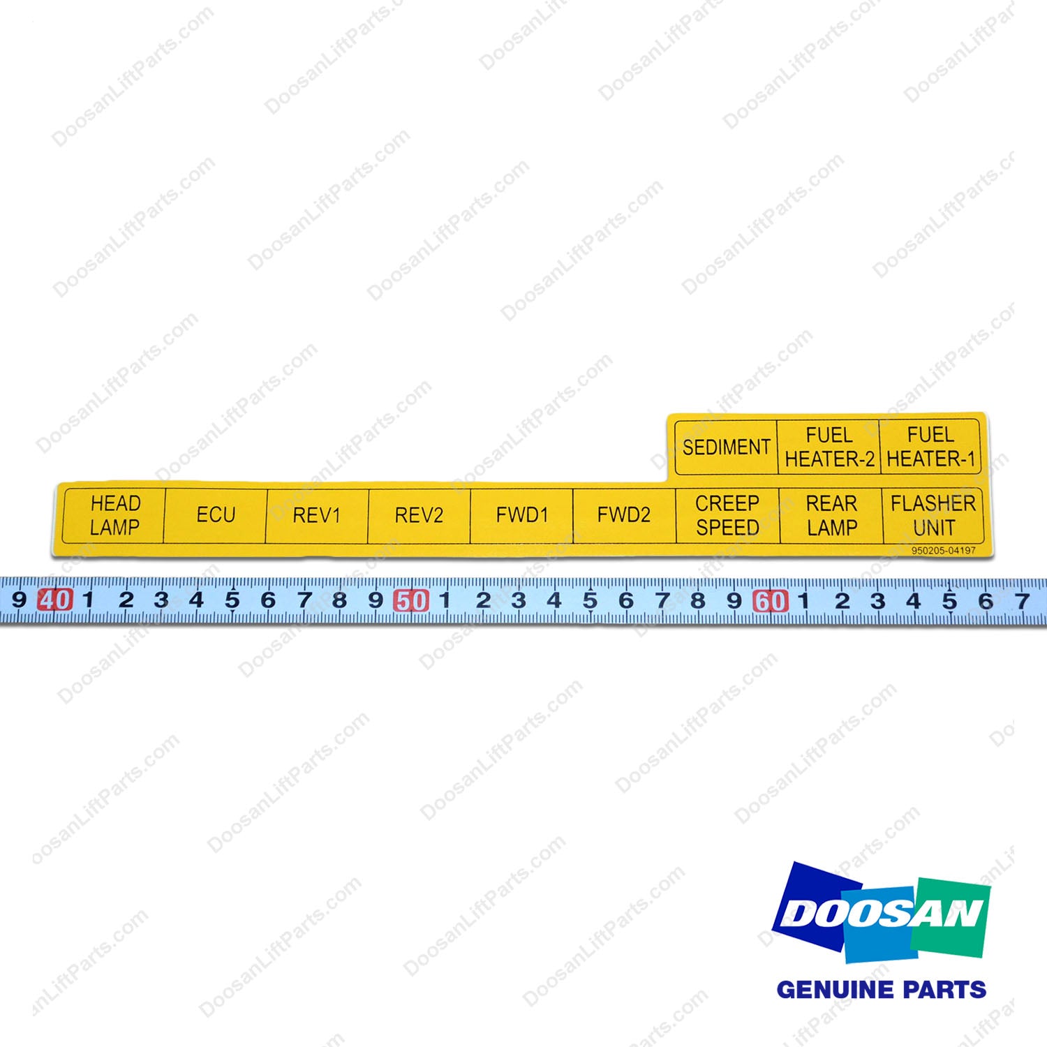 FILM;D34 T-3 4.5TON Relay - Doosan Forklift Part 950205-04197