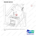 950205-06723 LOW FUEL INDICATOR GROUP;OPC,PSI4.3L - parts diagram, item 6 shown - genuine Doosan / Bobcat forklift part
