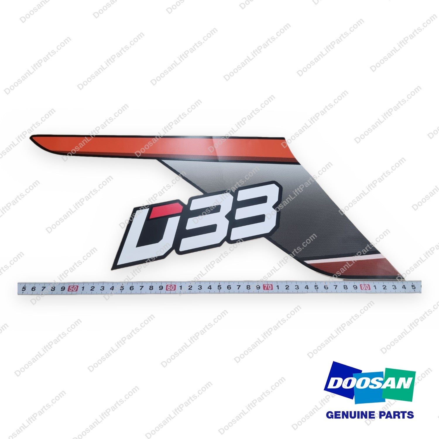 950205-10375 - 33 RH Rear Film - OEM Doosan Daewoo Bobcat