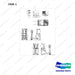 950205-10595 CHASSIS CHART,LOCATION;BRS-9 - full parts diagram, item 1 marked - genuine Doosan / Bobcat forklift part
