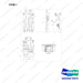 950205-10609 CHART,LOCATION;BR14/BR25,BOBCAT - full parts diagram, item 1 marked - genuine Doosan / Bobcat forklift part