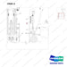 950205-10843 CHASSIS CHART,LOCATION;STAND UP RIDER - parts diagram, item 3 shown - genuine Doosan / Bobcat forklift part