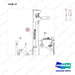 950205-10845 CHART,LOCATION;BR18/20SP7,BOBCAT - parts diagram, item 12 shown - genuine Doosan / Bobcat forklift part