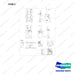 950205-10851 LOCATION CHART,BR13/25S9,BOBCAT - full parts diagram, item 2 marked - genuine Doosan / Bobcat forklift part