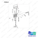 A133678 TRANSMISSION - 8 OF 12 - full parts diagram, item 42 marked - genuine Doosan / Bobcat forklift part