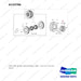 A133786 TIRE AND WHEEL GROUP;PNEU, ODB - full parts diagram, item 6 marked - genuine Doosan / Bobcat forklift part