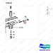 A133988 TRANSMISSION - 7 OF 12(A133966) - parts diagram, item 54 shown - genuine Doosan / Bobcat forklift part