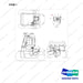A134115 CHANGEOVER ARR.-HEATER.(DELUXE) - full parts diagram, item 1 marked - genuine Doosan / Bobcat forklift part