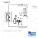 A136273 RELAY ASSY;LIFT & TILT - parts diagram, item 6 shown - genuine Doosan / Bobcat forklift part
